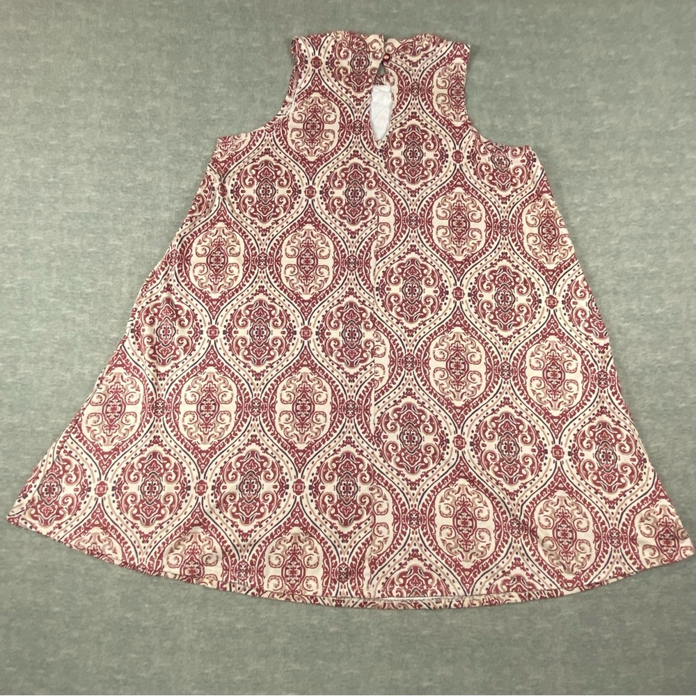 Soul Sanctuary Womens Geometric Designed Sleeveless Blouse Size M - Picture 2 of 12